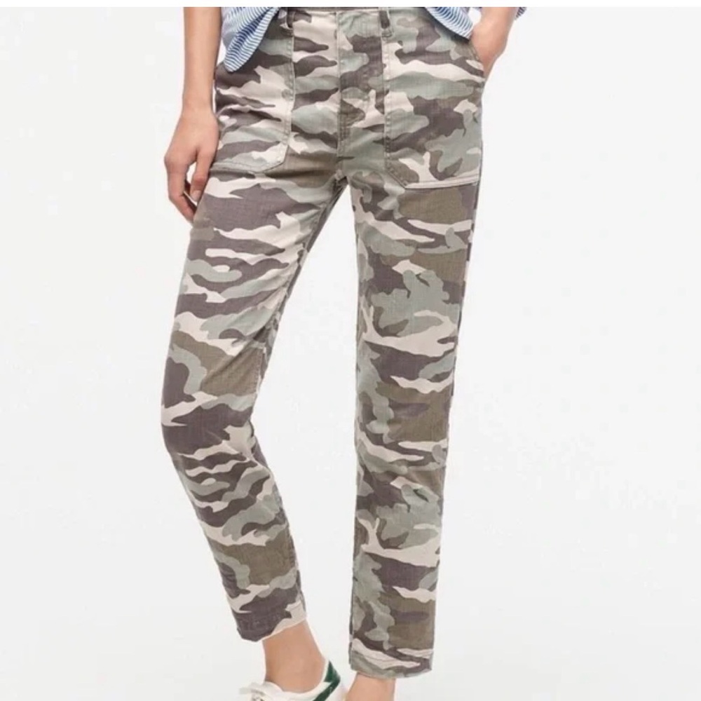 J. Crew Faded Camo Ankle Pants - Size 26